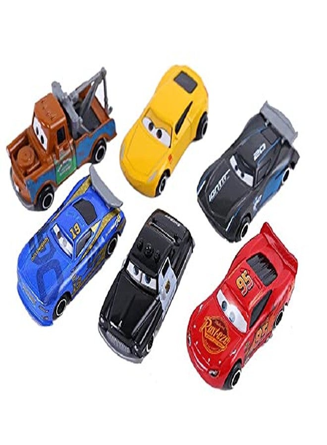 AUTHFORT Set of 6 Pixar Car 3 Lightning McQueen Jackson Storm Mack Uncle Truck 1:64 Diecast Metal Car Model Toy Boy Christmas (Multicolor) - Image 5